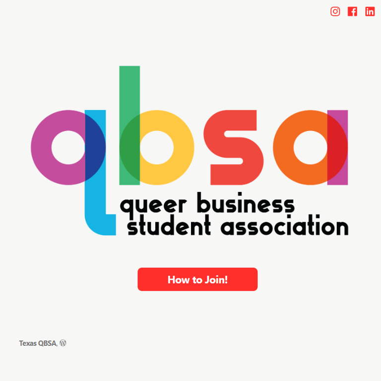 LGBTQ Organization in Austin Texas - UT Austin Queer Business Student Association
