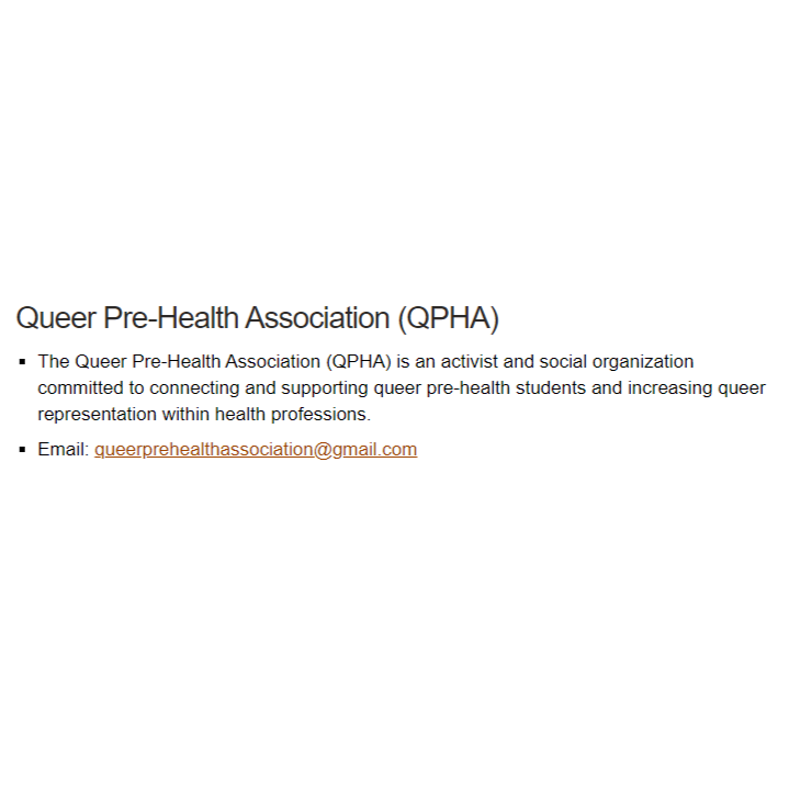 LGBTQ Organization in Austin Texas - UT Austin Queer Pre-Health Association