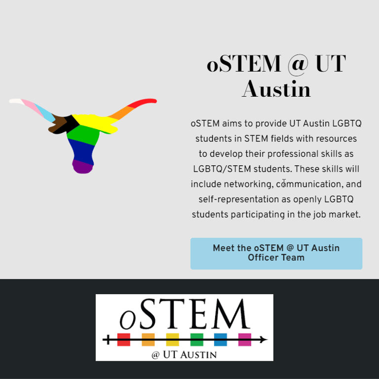LGBTQ Organizations in Austin Texas - UT Austin oSTEM